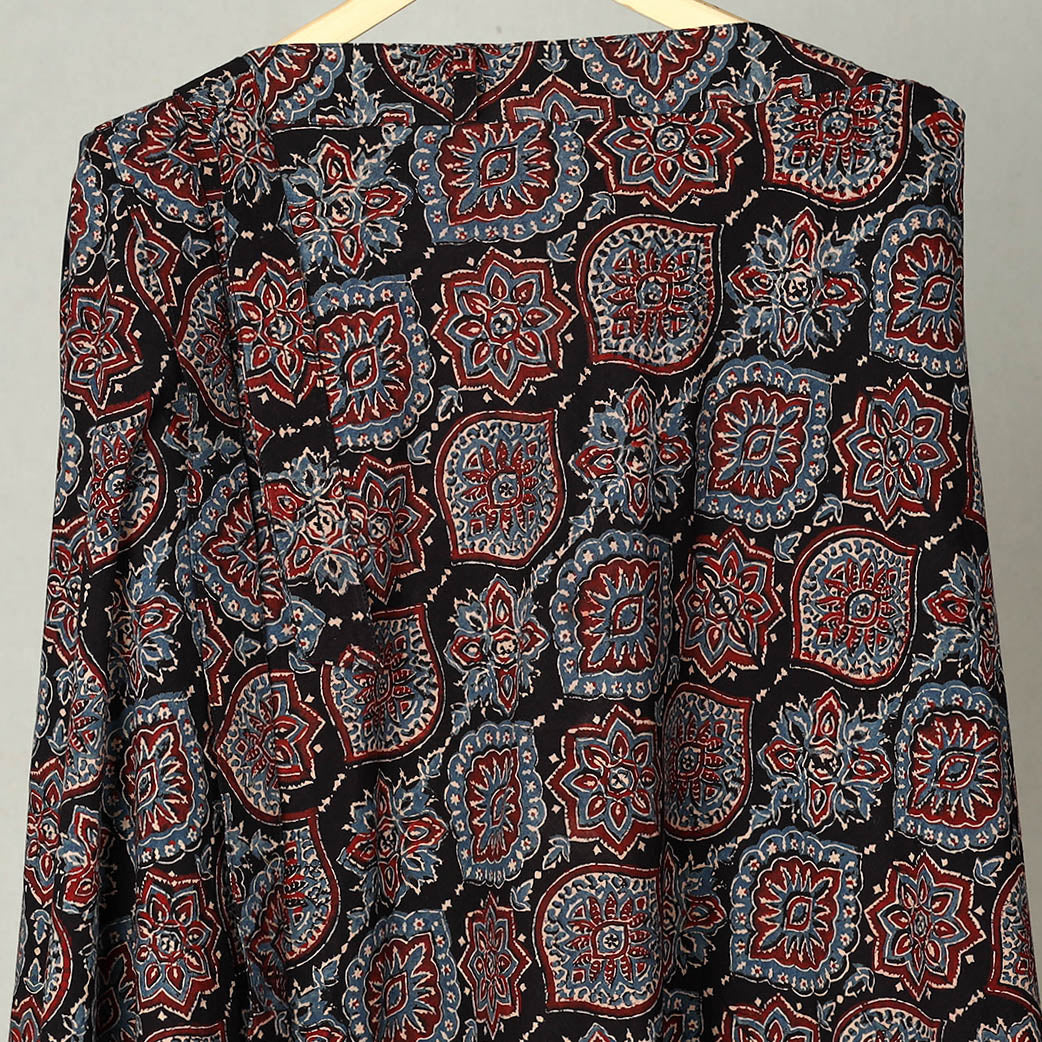 Multicolor - Block Print Cotton Wrap Around Ajrakh Skirt 31