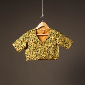 Ajrakh Hand Block Print Modal Silk Readymade Blouse 19