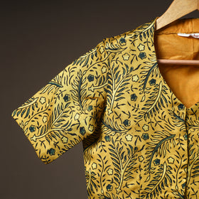 Ajrakh Hand Block Print Modal Silk Readymade Blouse 19