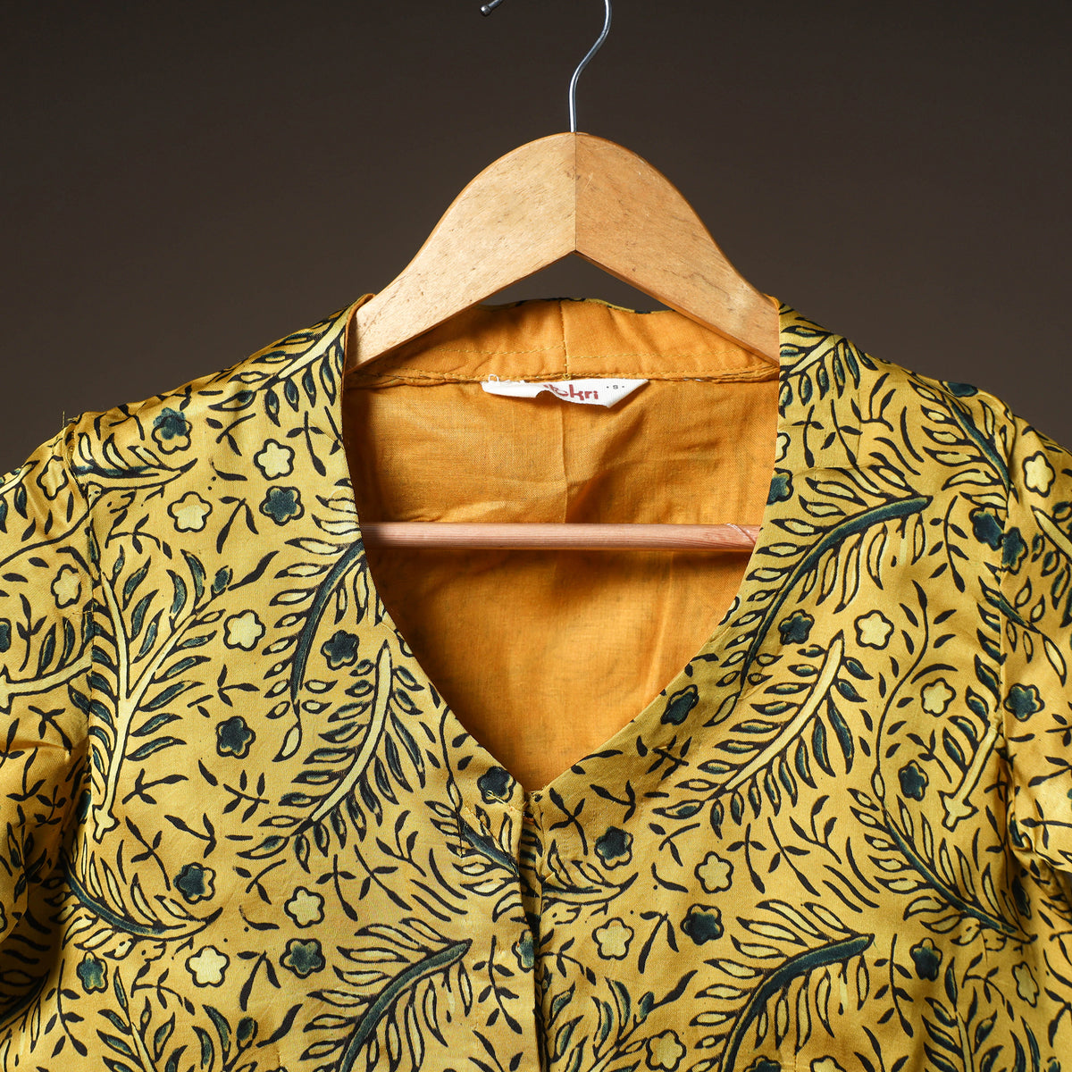 Ajrakh Hand Block Print Modal Silk Readymade Blouse 19