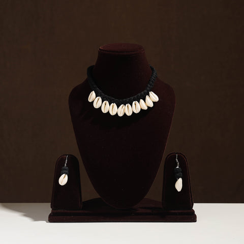 Handmade Thread Braided Shell Necklace Set 15