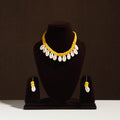 Buy Handmade Thread Braided Shell Necklace Set