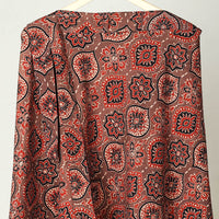 Block Print Cotton Wrap Around Ajrakh Skirt 37