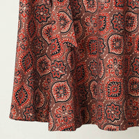 Block Print Cotton Wrap Around Ajrakh Skirt 37