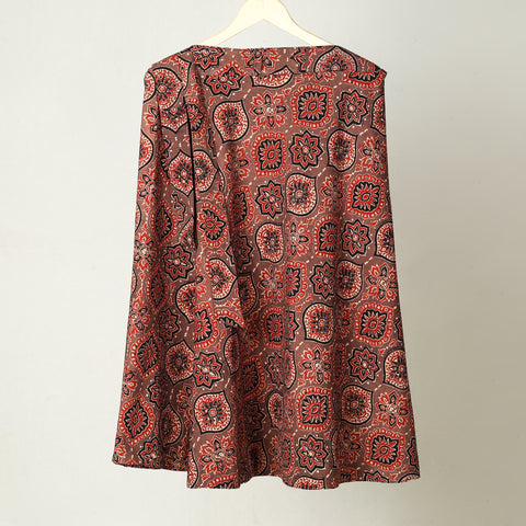 Block Print Cotton Wrap Around Ajrakh Skirt 37