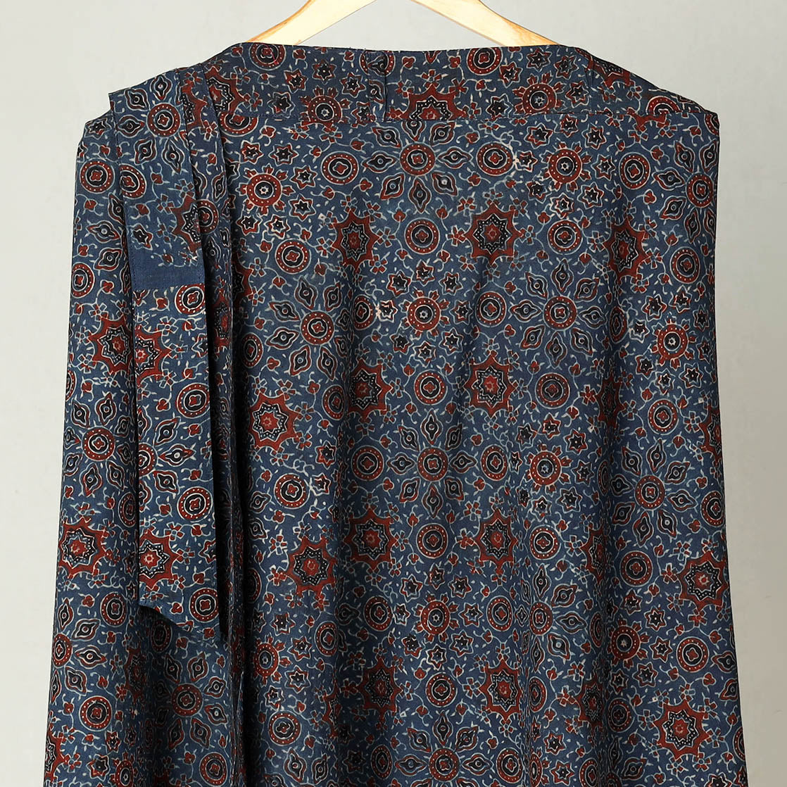 Block Print Cotton Wrap Around Ajrakh Skirt 38