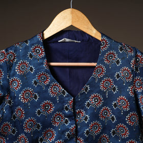 Ajrakh Hand Block Print Modal Silk Readymade Blouse 16