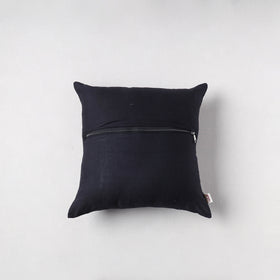 Pochampally Ikat Cushion Cover with Ajrakh Patch (16 x 16 in) 51