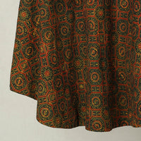 Multicolor - Block Print Cotton Wrap Around Ajrakh Skirt 42