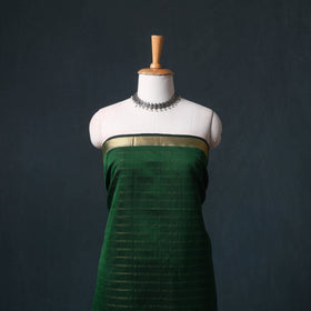 Handloom Maheshwari Silk Zari Checks Unstitched Dress Material: Kurta with Dupatta 05