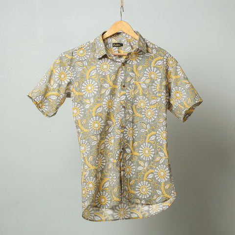  Sanganeri Block Printed men shirt
