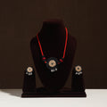  Handmade Jute Fabart Necklace Set