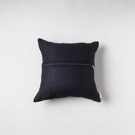 Pochampally Ikat Cushion Cover with Ajrakh Patch (16 x 16 in) 52