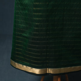 Handloom Maheshwari Silk Zari Checks Unstitched Dress Material: Kurta with Dupatta 05