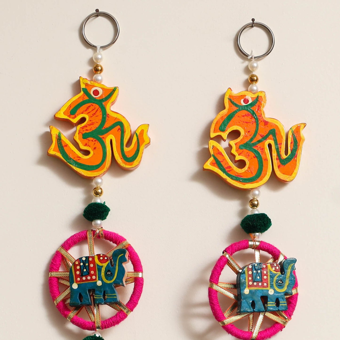 Handmade Gota & Bead Work Wall Hanging (set of 2) 17