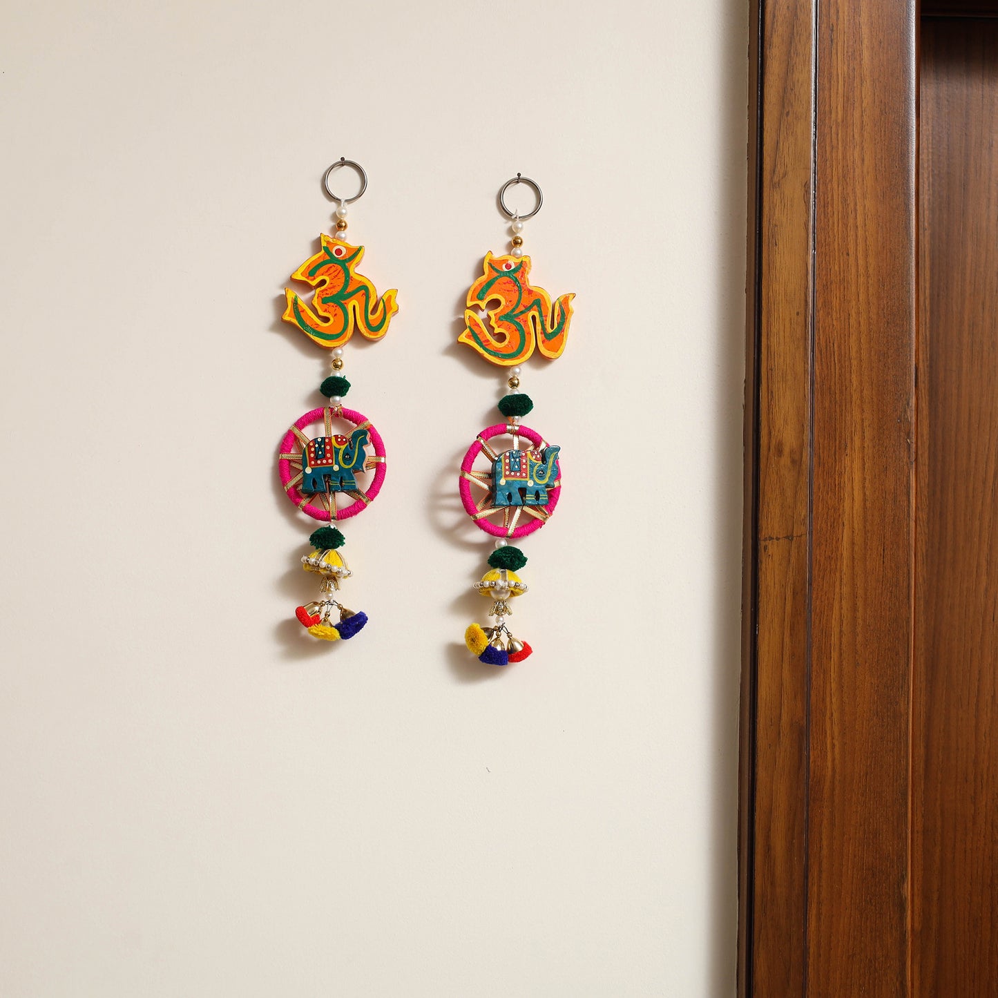 Handmade Gota & Bead Work Wall Hanging (set of 2) 17