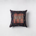 Pochampally Ikat Cushion Cover with Ajrakh Patch (16 x 16 in) 53
