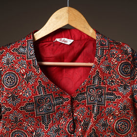 Ajrakh Hand Block Print Modal Silk Readymade Blouse 20