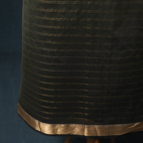 Handloom Maheshwari Silk Zari Checks Unstitched Dress Material: Kurta with Dupatta 06