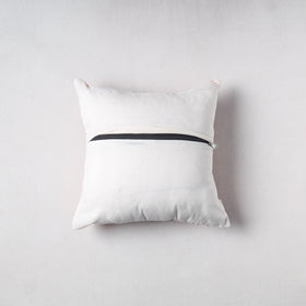 Pochampally Ikat Cushion Cover with Ajrakh Patch (16 x 16 in) 54