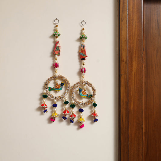 Handmade Gota & Bead Work Wall Hanging (set of 2) 18