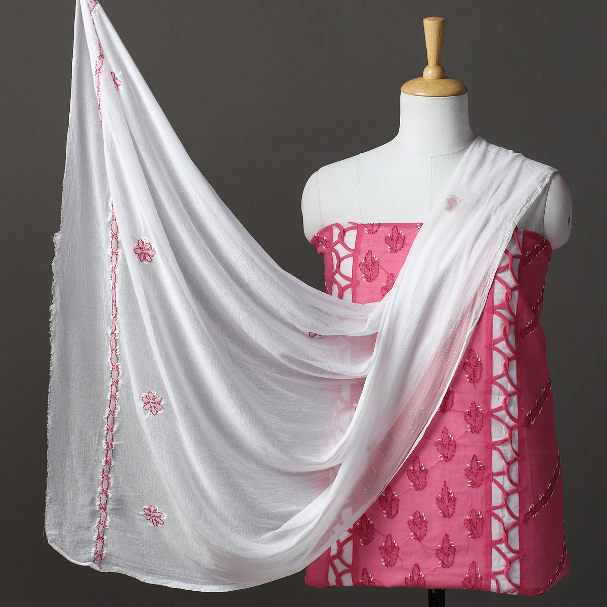 chikankari dress material