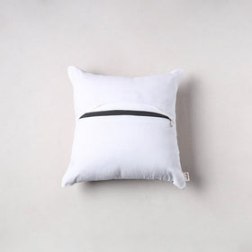 Pochampally Ikat Cushion Cover with Ajrakh Patch (16 x 16 in) 55