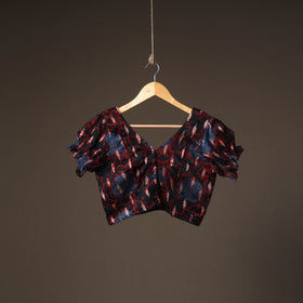 Ajrakh Hand Block Print Modal Silk Readymade Blouse 21