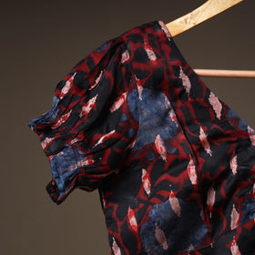 Ajrakh Hand Block Print Modal Silk Readymade Blouse 21