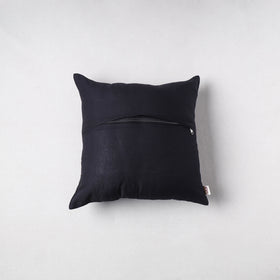 Pochampally Ikat Cushion Cover with Ajrakh Patch (16 x 16 in) 56
