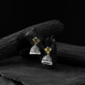 Yellow - saanjh bela square oxidised jhumka earrings