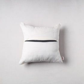 Pochampally Ikat Cushion Cover with Ajrakh Patch (16 x 16 in) 58