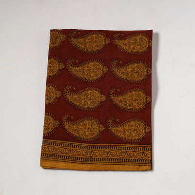 Red - Bagh Block Printed Cotton Precut Fabric (2 Meter) 23