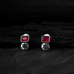 Multicolor - saanjh bela blossom oxidised necklace set