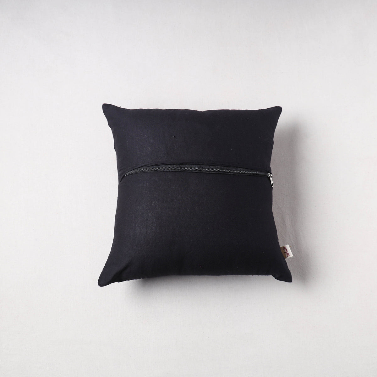 Pochampally Ikat Cushion Cover with Ajrakh Patch (16 x 16 in) 59