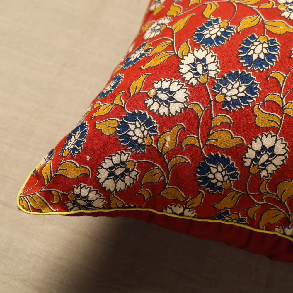 Cotton Kalamkari Printed Cushion Cover (16 x 16 in) 11