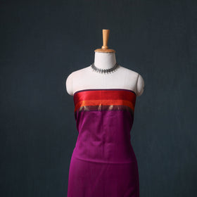 Handloom Maheshwari Silk Unstitched Dress Material: Kurta with Dupatta 10