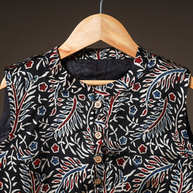 Ajrakh Hand Block Print Modal Silk Sleeveless Readymade Blouse 14