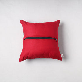 Pochampally Ikat Cushion Cover with Ajrakh Patch (16 x 16 in) 60