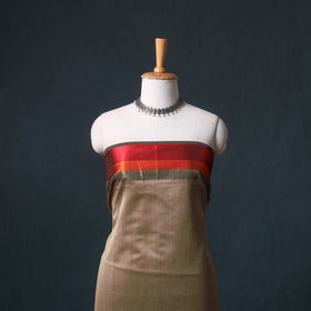 Handloom Maheshwari Silk Unstitched Dress Material: Kurta with Dupatta 11