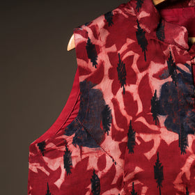 Ajrakh Hand Block Print Modal Silk Sleeveless Readymade Blouse 12