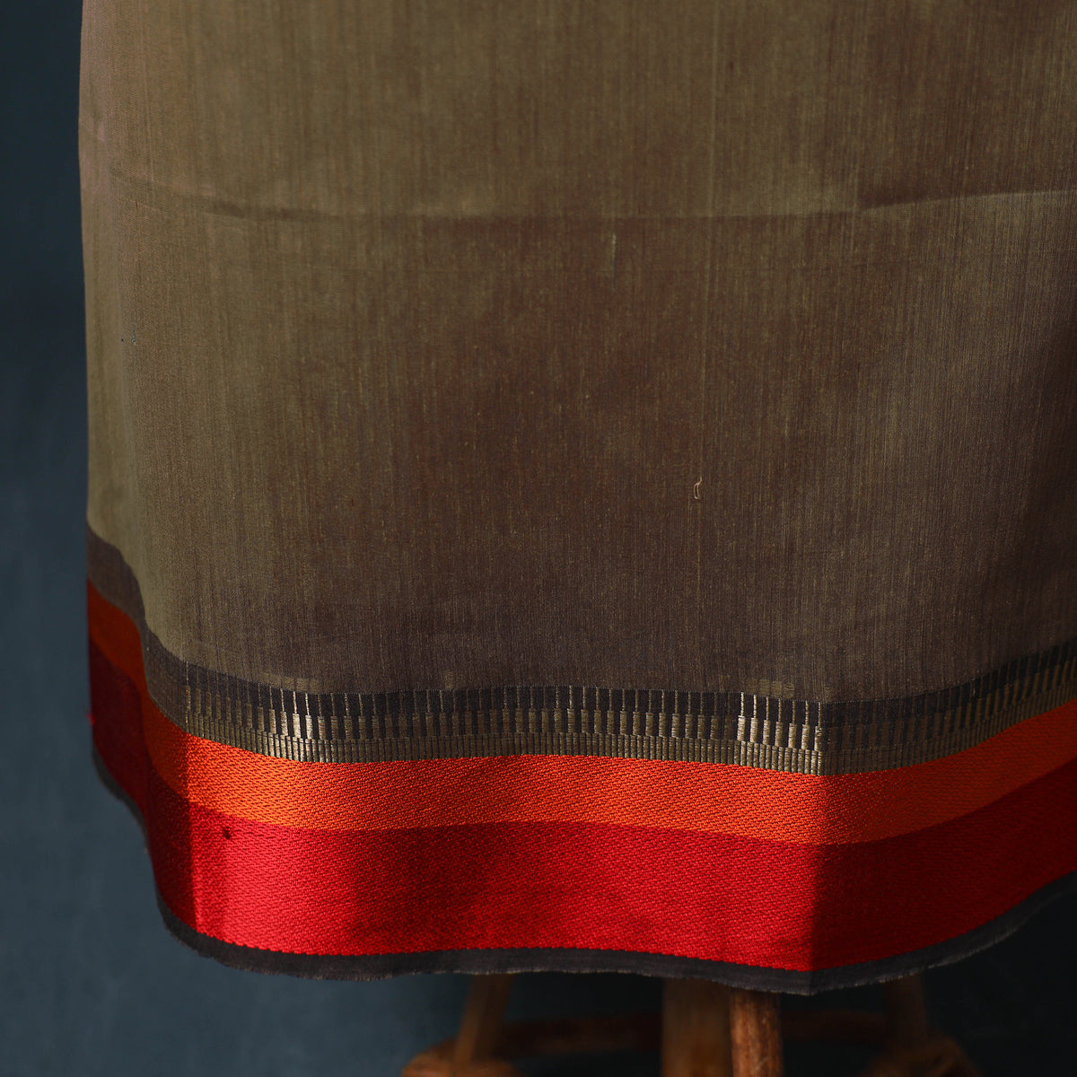 Handloom Maheshwari Silk Unstitched Dress Material: Kurta with Dupatta 11