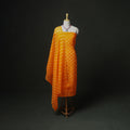 Leheriya Kota Doria Cotton Unstitched Dress Material: Kurta, Bottom & Dupatta 01