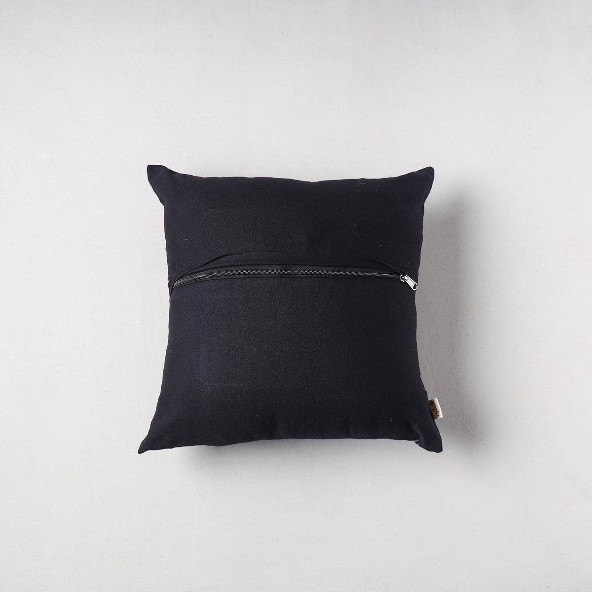 Pochampally Ikat Cushion Cover with Ajrakh Patch (16 x 16 in) 63