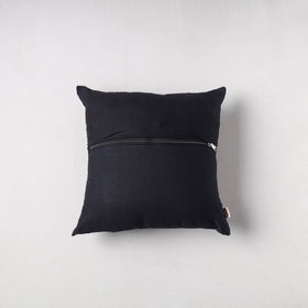 Pochampally Ikat Cushion Cover with Ajrakh Patch (16 x 16 in) 63