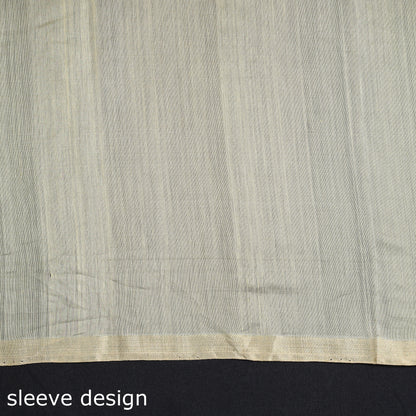 Pink - 3pc Chanderi Silk Cotton Handloom Flower Zari Buta Suit Material Set