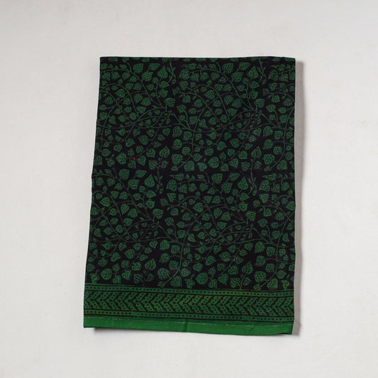 Green - Bagh Block Printed Cotton Precut Fabric (0.9 Meter) 32