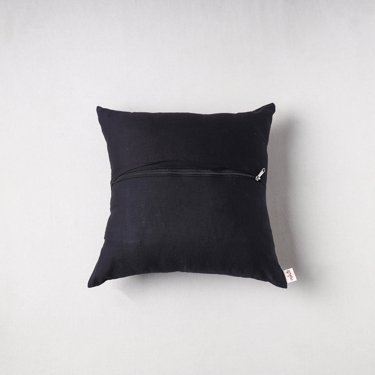 Pochampally Ikat Cushion Cover with Ajrakh Patch (16 x 16 in) 64