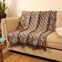 Handloom Jaipur Block Printed Cotton Sofa Throw (86 x 53 in) 06