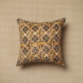 Yellow - cotton printed bagru cushion cover 14 - handcrafted